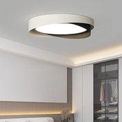 Nowoczesna Okrągła Lampa Sufitowa LED z Podwójnym Pierścieniem