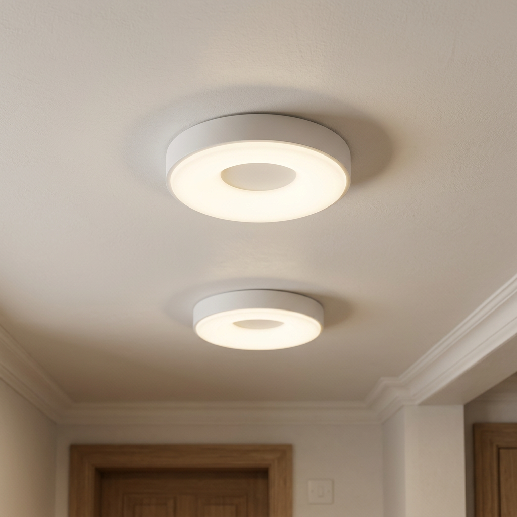 Nowoczesna Okrągła Lampa Sufitowa LED z Regulacją Barwy Światła