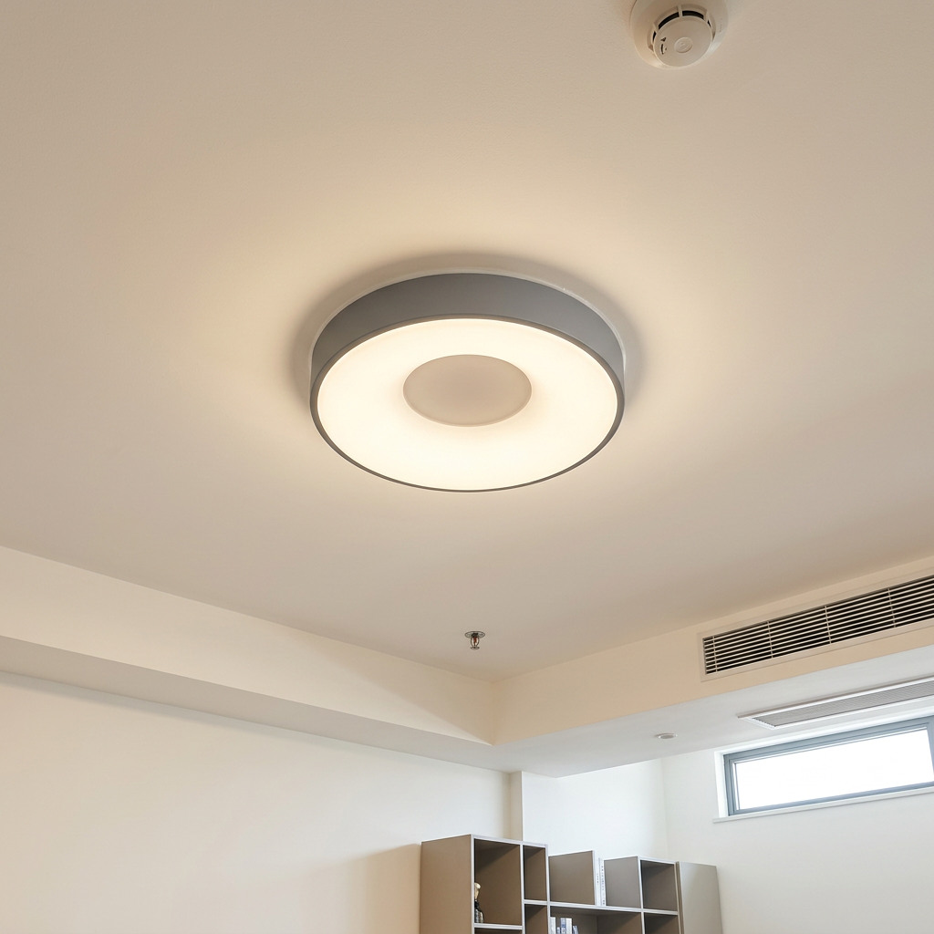 Nowoczesna Okrągła Lampa Sufitowa LED z Regulacją Barwy Światła