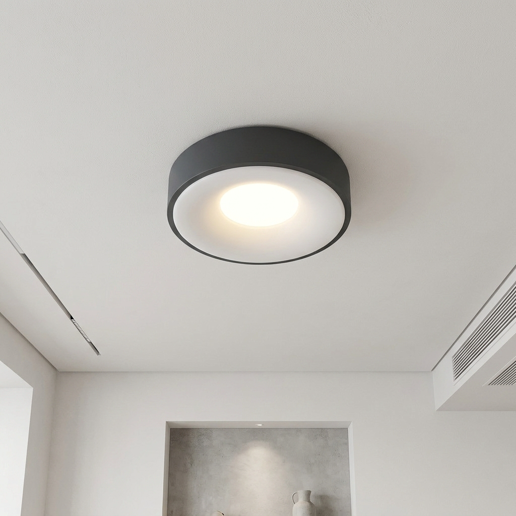 Nowoczesna Okrągła Lampa Sufitowa LED z Regulacją Barwy Światła