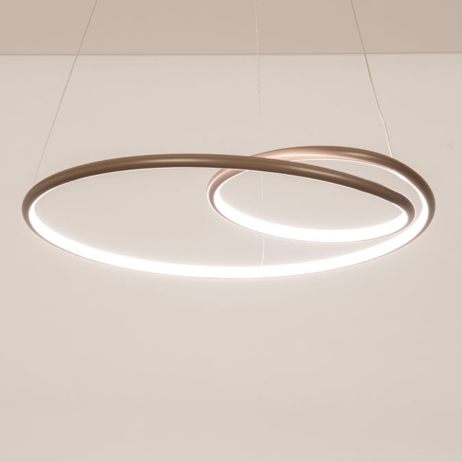 Round Geometric Pendant Light Ø 50 cm – Modern Minimalist
