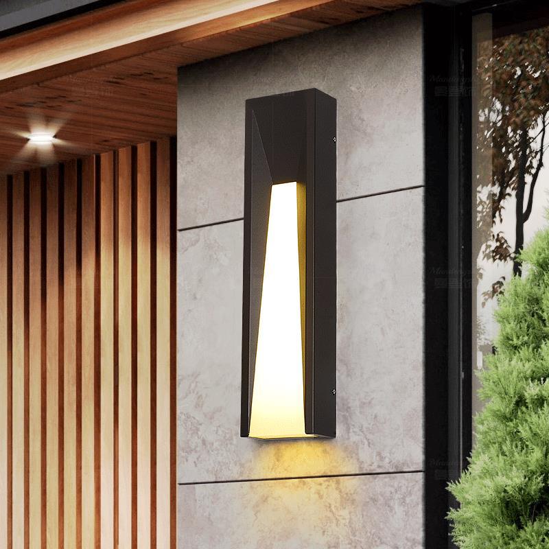 Nowoczesna Pionowa Zewnętrzna Lampa Ścienna do Wejścia i na Taras