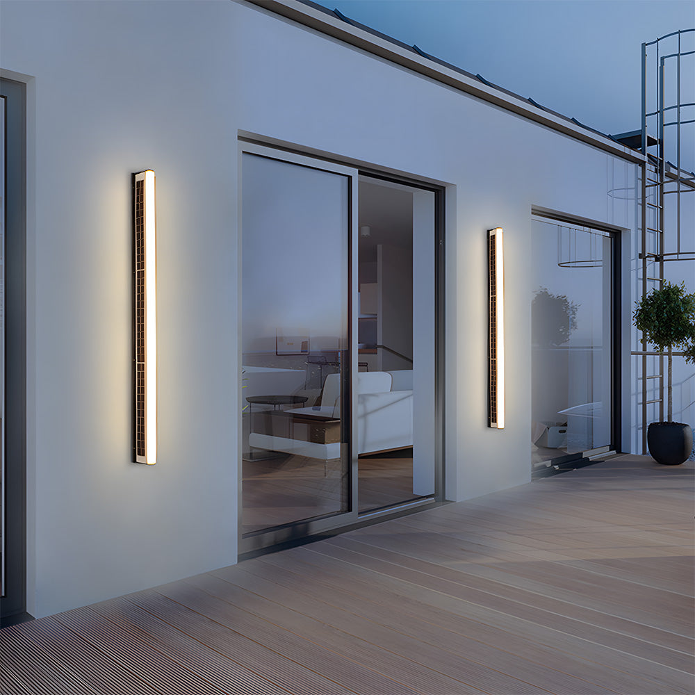 Nowoczesna Solarna Lampa Ścienna LED do Użytku Zewnętrznego