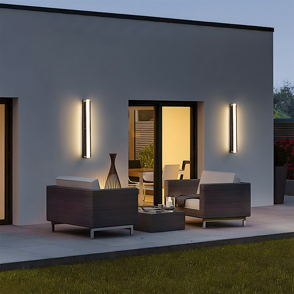 Nowoczesna Solarna Lampa Ścienna LED do Użytku Zewnętrznego