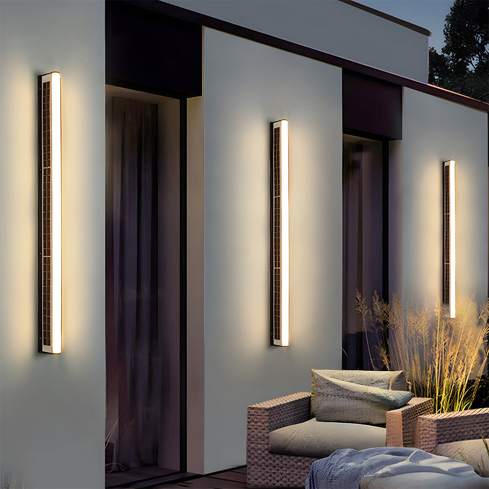 Nowoczesna Solarna Lampa Ścienna LED do Użytku Zewnętrznego
