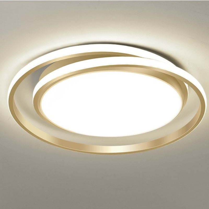 Nowoczesna Sufitowa Lampa LED z Podwójnym Pierścieniem