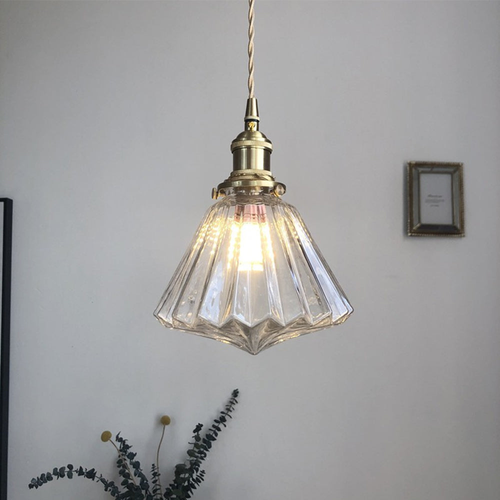 Nowoczesna Szklana Lampa Wisząca Diament