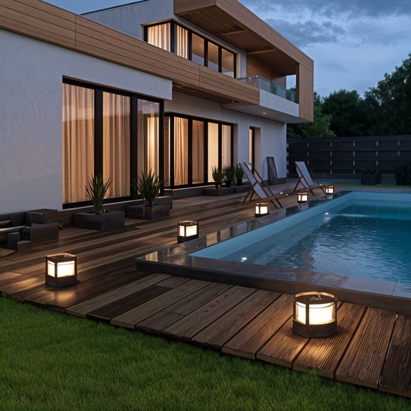 Nowoczesna Zewnętrzna Lampa LED do Ścieżek i Montażu Ściennego