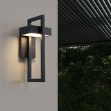 Nowoczesna Zewnętrzna Lampa Ścienna LED w Stylu Latarni