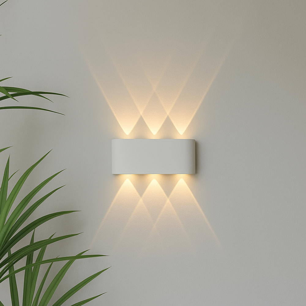Nowoczesna lampa ścienna LED z oświetleniem góra–dół