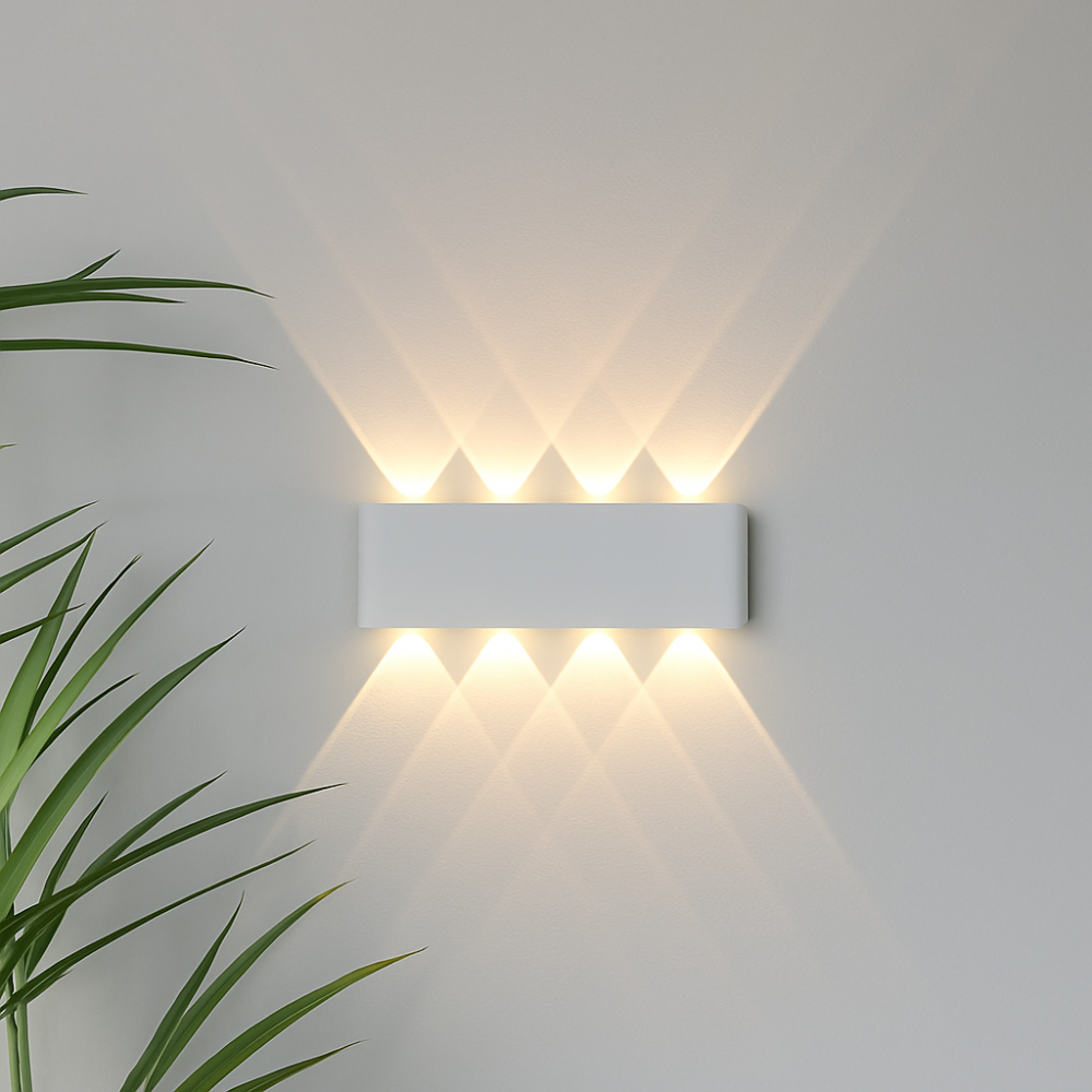 Nowoczesna lampa ścienna LED z oświetleniem góra–dół