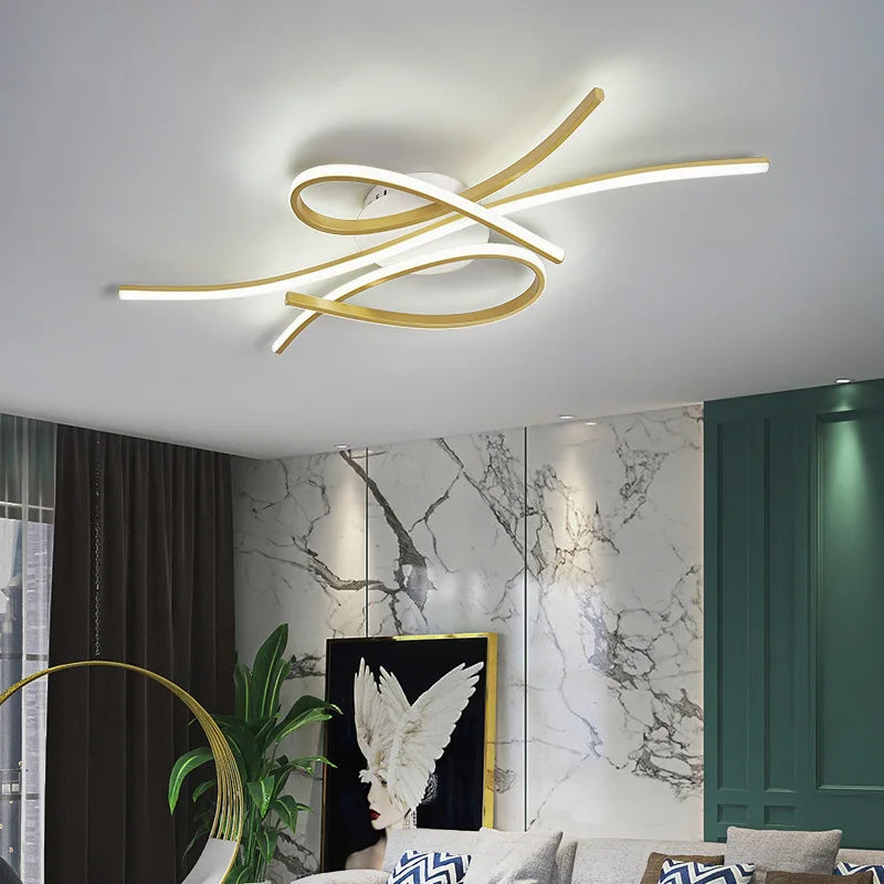 Nowoczesny Plafon LED z Geometryczną Formą