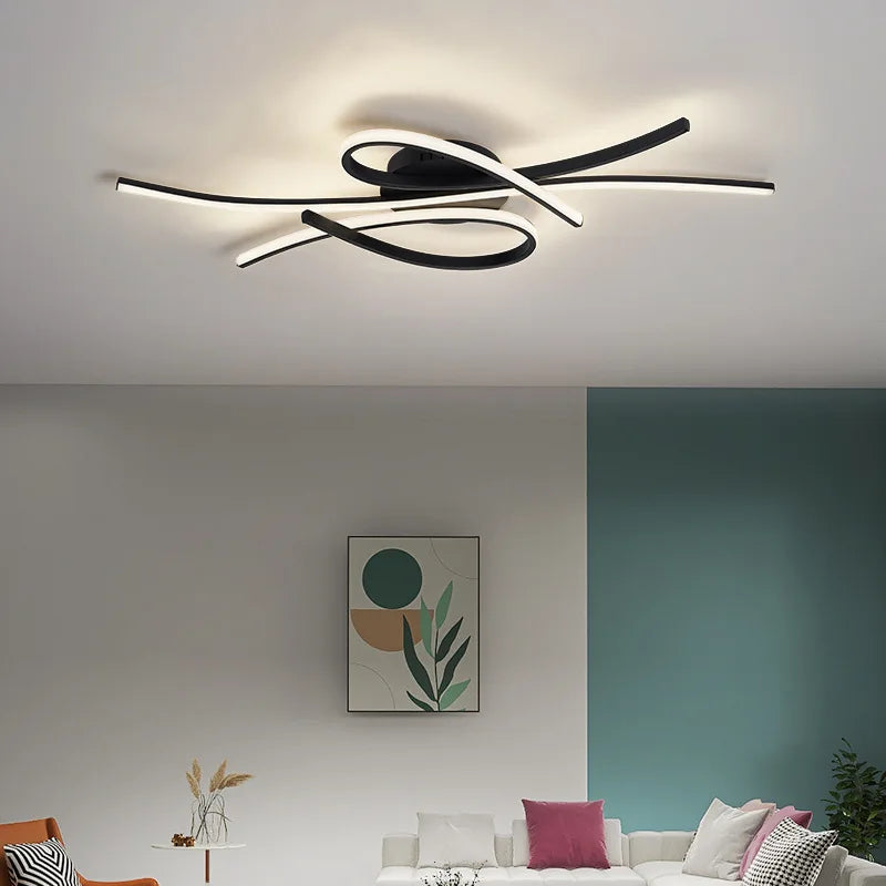 Nowoczesny Plafon LED z Geometryczną Formą