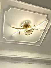 Nowoczesny Plafon LED z Geometryczną Formą