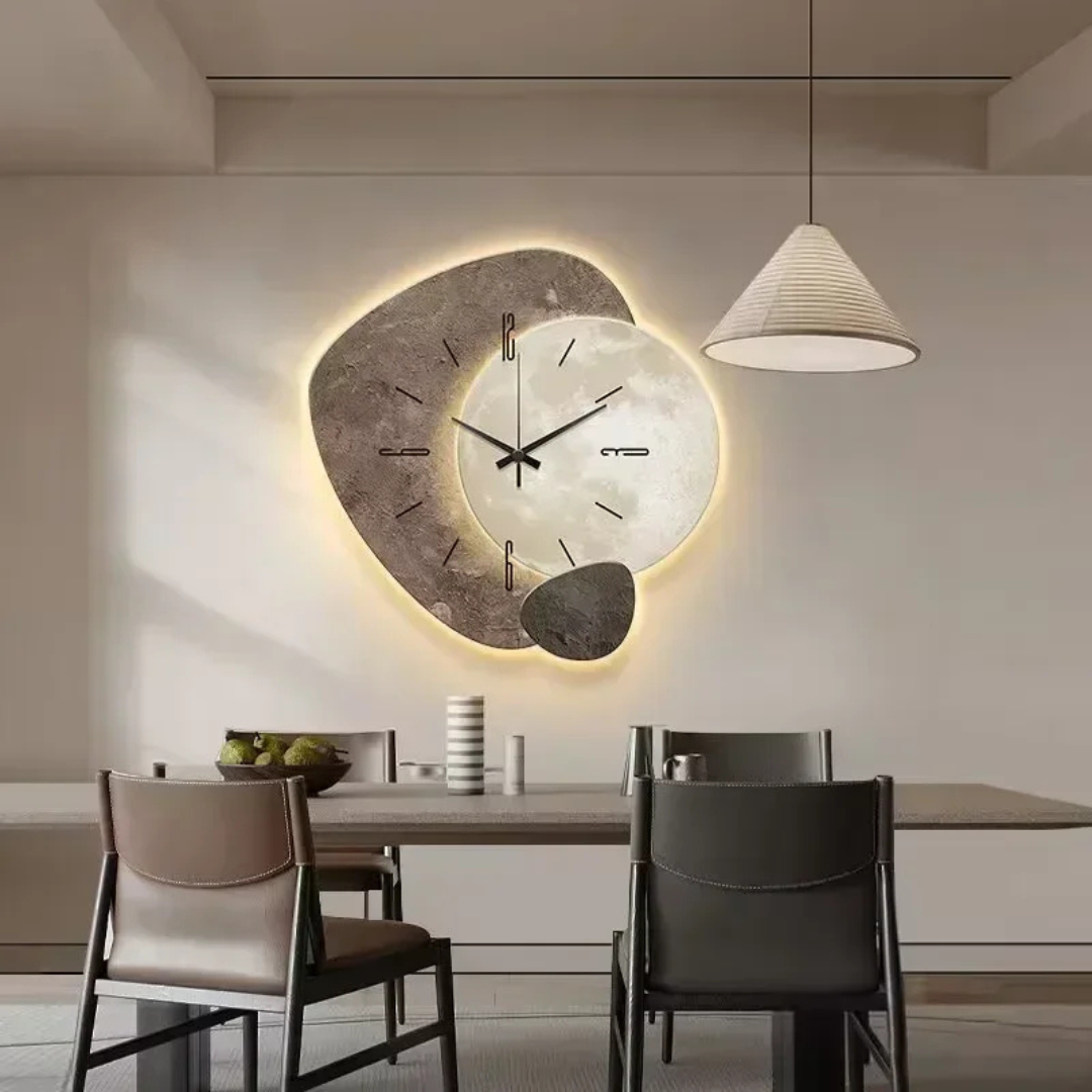 Nowoczesny Zegar Ścienny z Podświetleniem LED