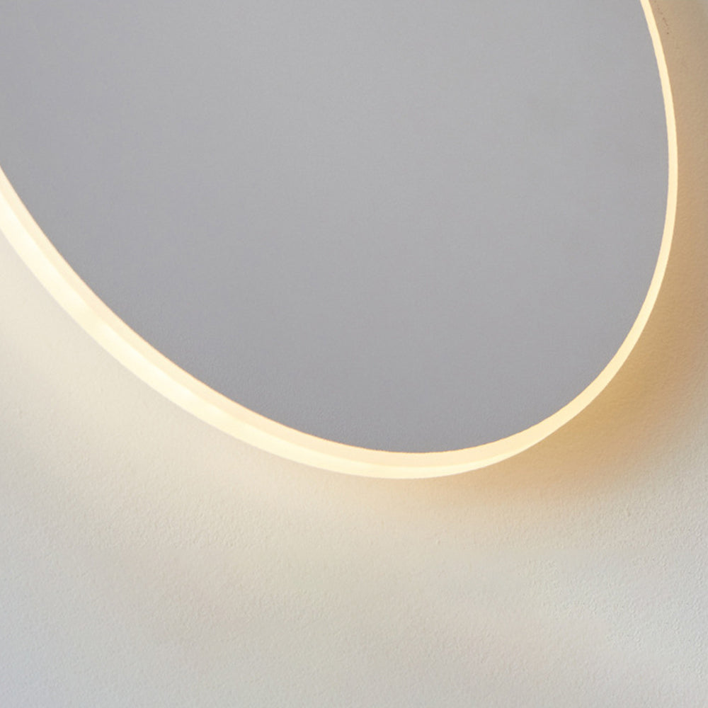 Okrągła Minimalistyczna Zewnętrzna Lampa Ścienna LED