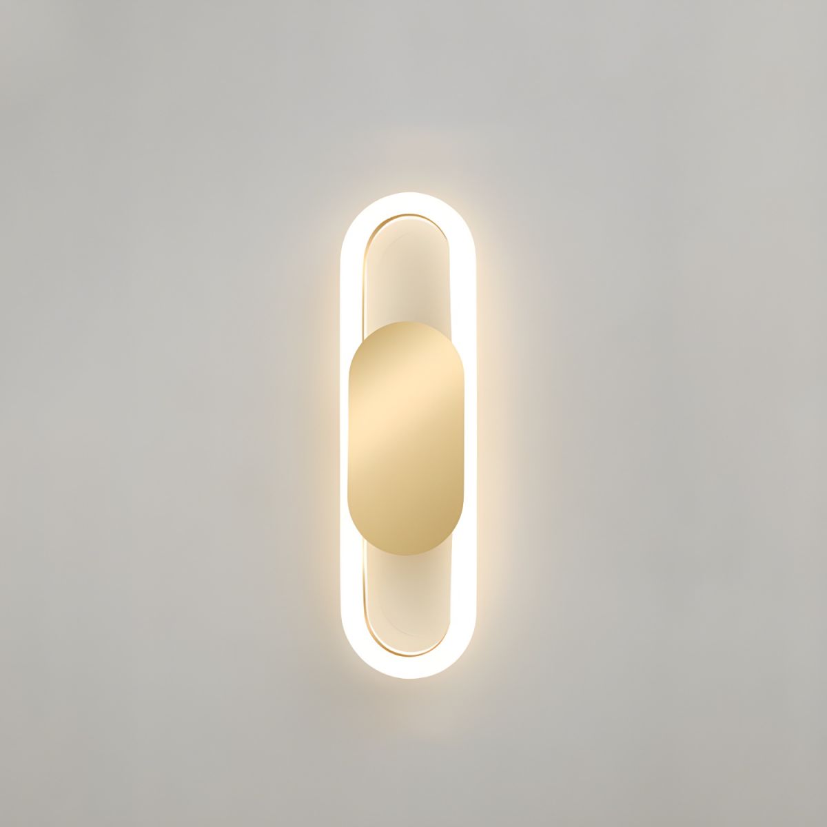 Owalna Lampa Ścienna LED w Kształcie Kapsuły
