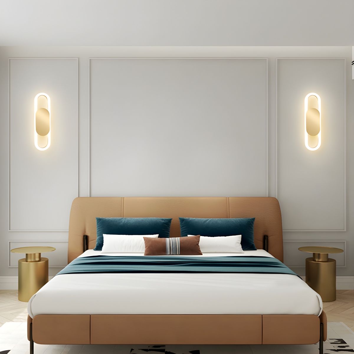 Owalna Lampa Ścienna LED w Kształcie Kapsuły