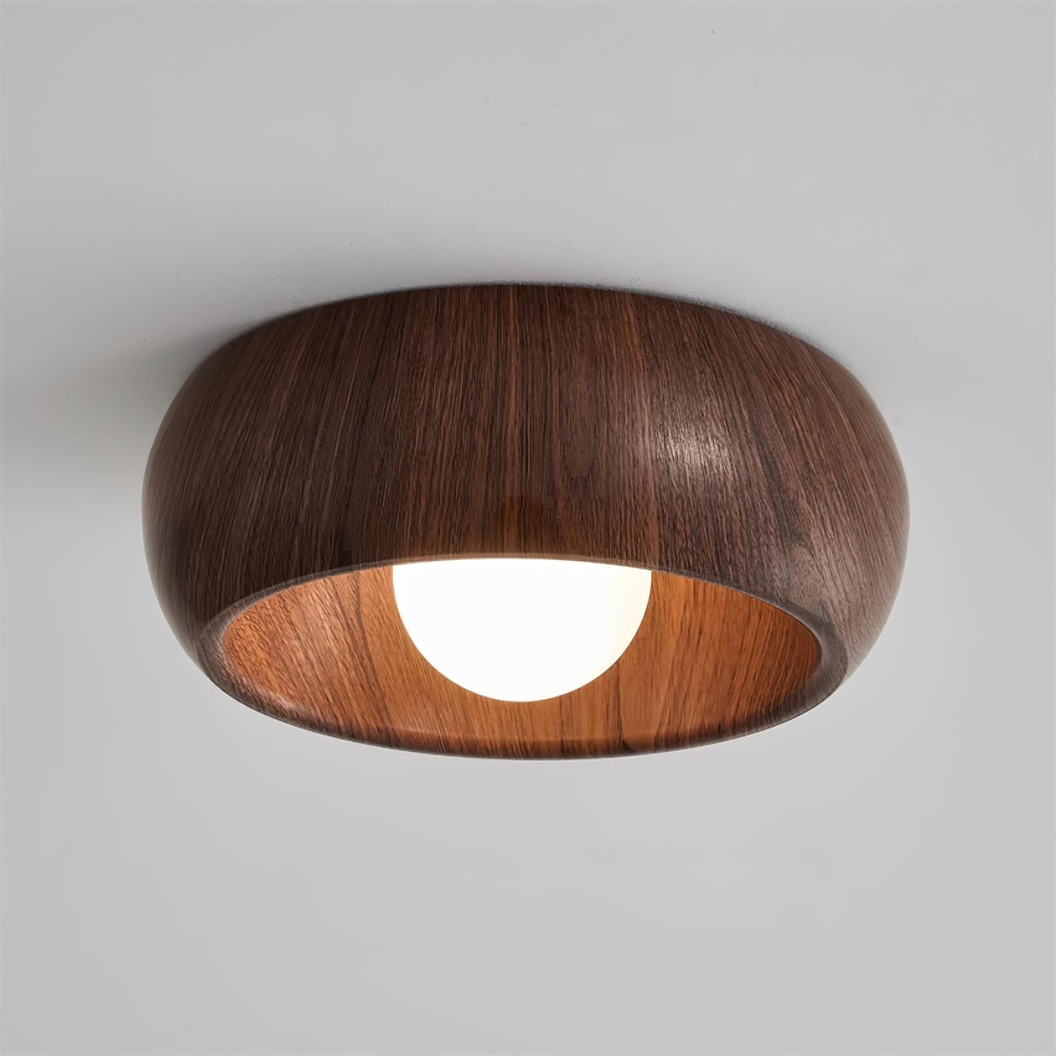 Plafon Drewniany Minimalistyczny – Nowoczesna Lampa Sufitowa do Salonu i Sypialni