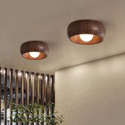 Plafon Drewniany Minimalistyczny – Nowoczesna Lampa Sufitowa do Salonu i Sypialni