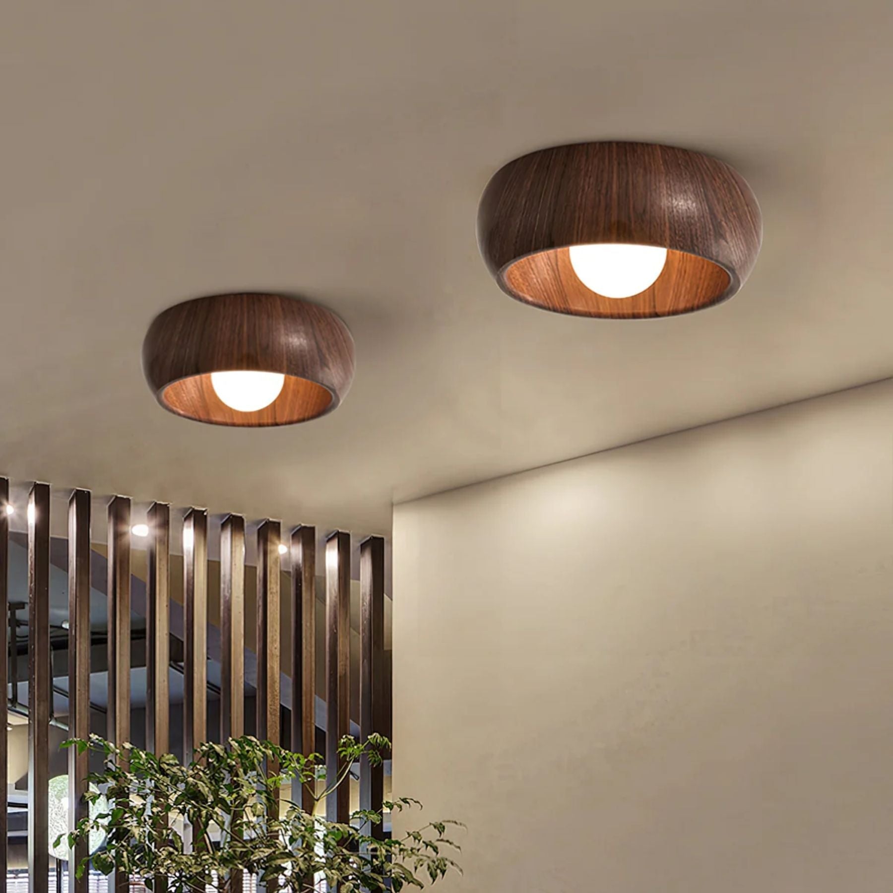 Plafon Drewniany Minimalistyczny – Nowoczesna Lampa Sufitowa do Salonu i Sypialni
