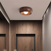 Plafon Drewniany Minimalistyczny – Nowoczesna Lampa Sufitowa do Salonu i Sypialni