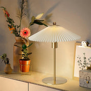 Plisowana Lampa Stołowa Mid-Century Modern