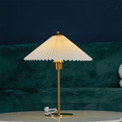 Plisowana Lampa Stołowa Mid-Century Modern