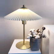 Plisowana Lampa Stołowa Mid-Century Modern