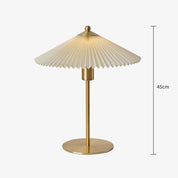 Plisowana Lampa Stołowa Mid-Century Modern