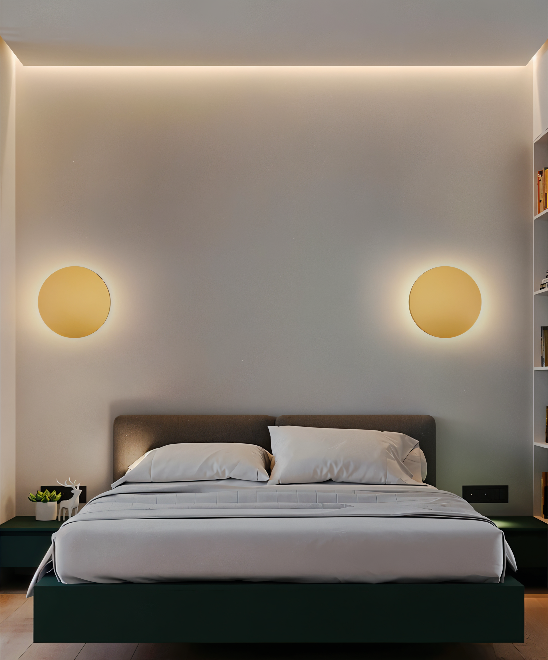 Prosta Okrągła Lampa Nocna | Lampa ścienna