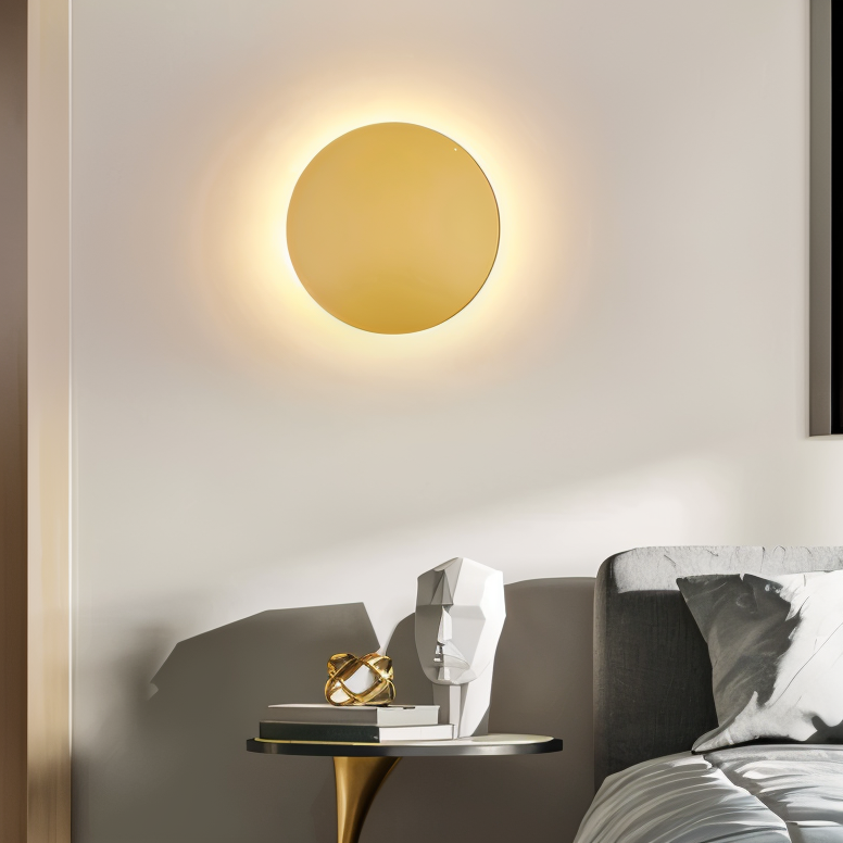 Prosta Okrągła Lampa Nocna | Lampa ścienna
