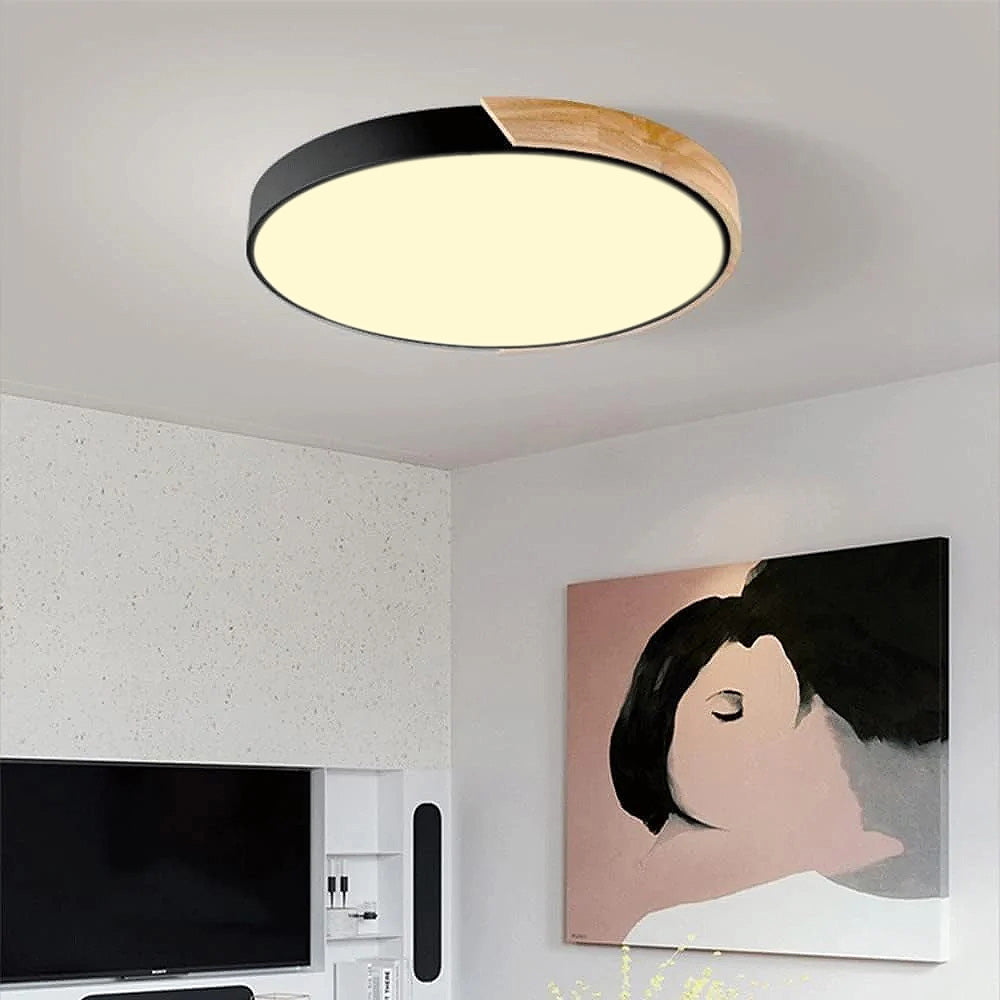 Prosta Okrągła Lampa Sufitowa LED | Lampa do Salonu