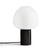 Prosta Szklana Lampa Stołowa do Sypialni | Styl Nordycki