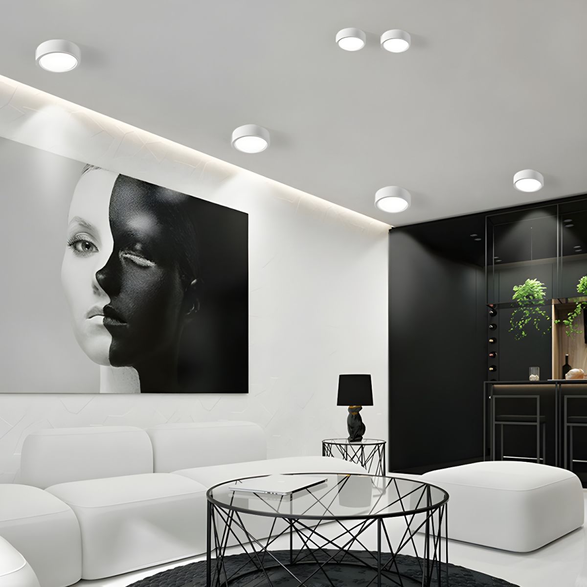 Proste Lampy Sufitowe w Stylu Nordyckim | Lampa LED
