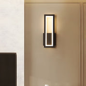 Prostokątna Lampa Ścienna LED z Podświetlaną Ramą