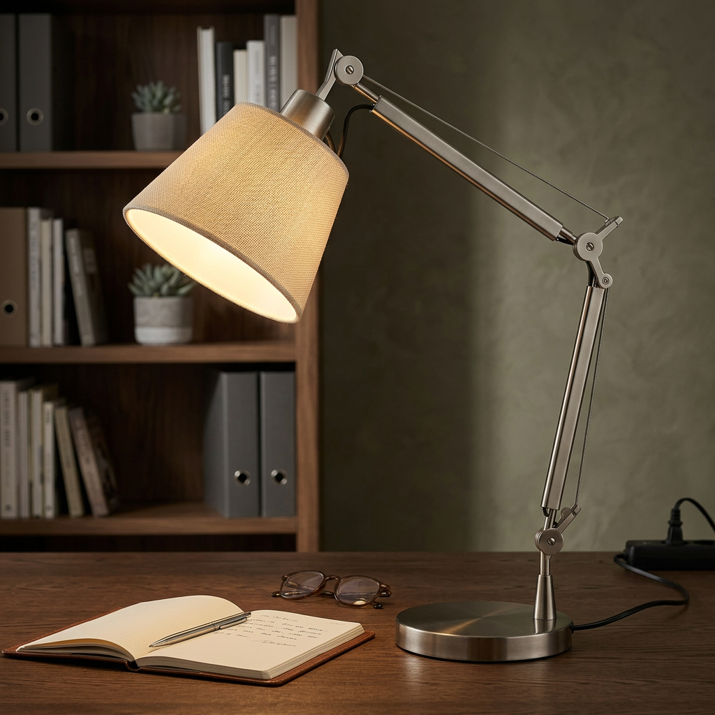 Regulowana Lampa Stołowa z Ruchomym Ramieniem