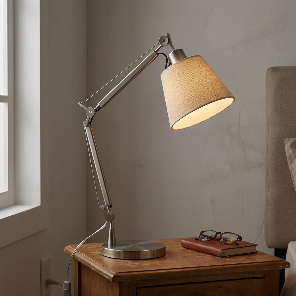 Regulowana Lampa Stołowa z Ruchomym Ramieniem