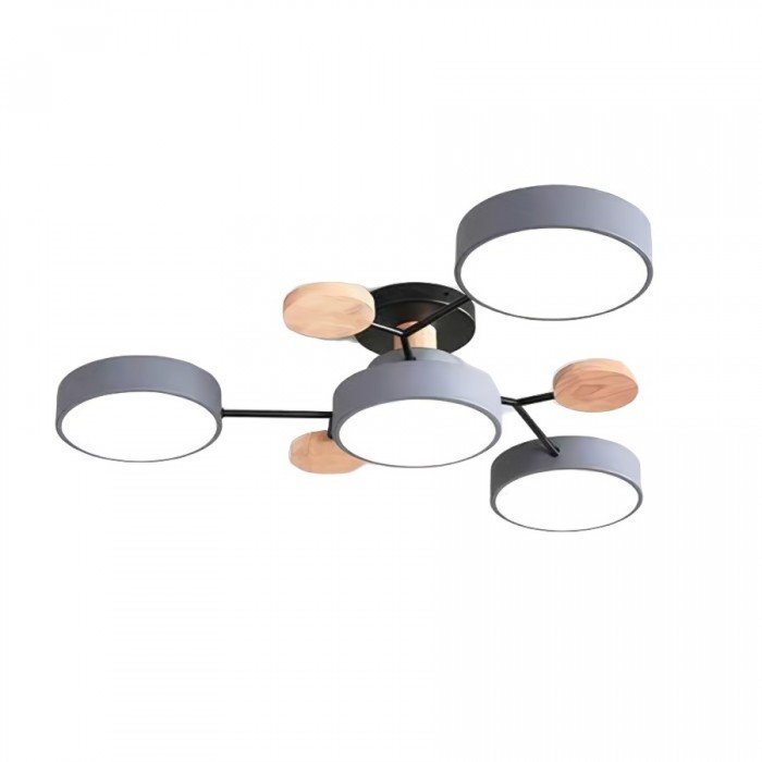 Scandinavian LED Ceiling Light with Arms – 4 to 7 Lights