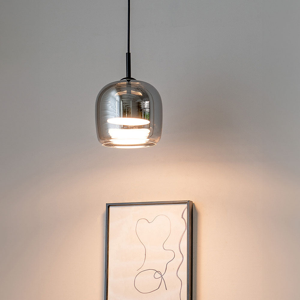 Skandynawska Szklana Lampa Wisząca LED