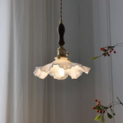 Skandynawska Szklana Lampa Wisząca Vintage