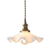 Skandynawska Szklana Lampa Wisząca Vintage