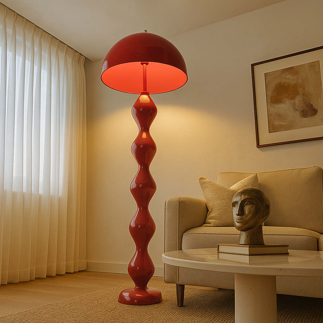 Smukła Lampa Podłogowa LED w Stylu Skandynawskim