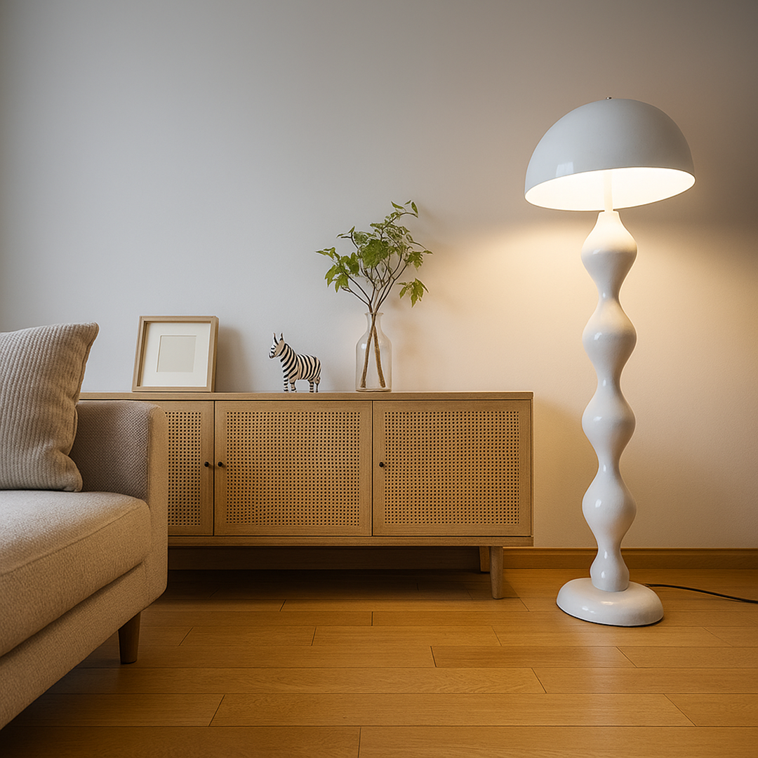 Smukła Lampa Podłogowa LED w Stylu Skandynawskim