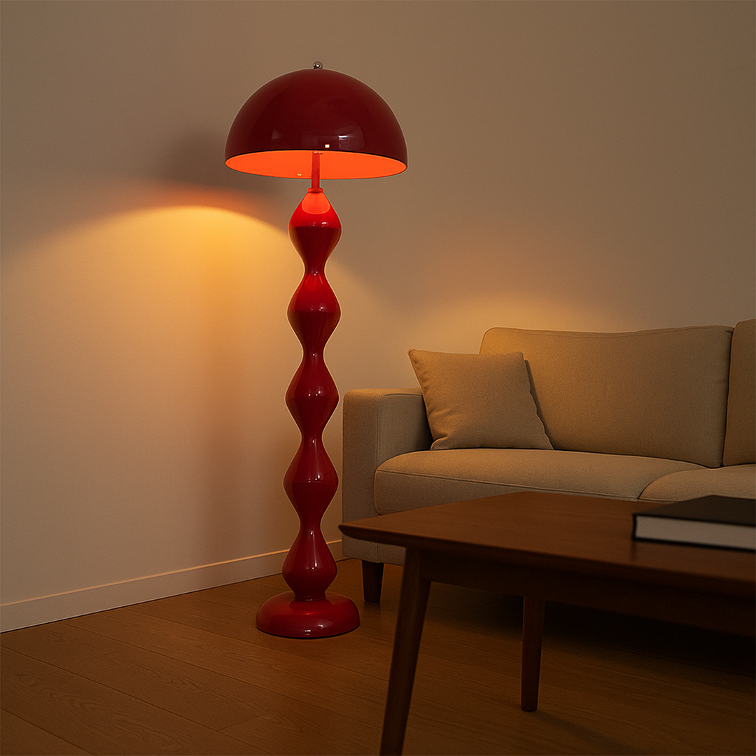 Smukła Lampa Podłogowa LED w Stylu Skandynawskim