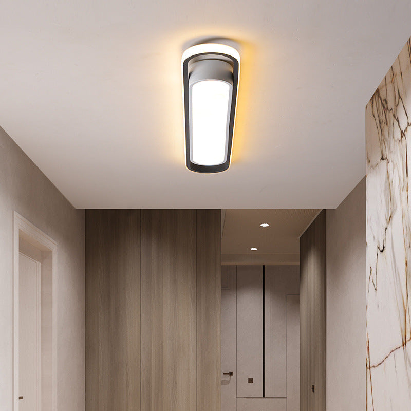 Smukła Owalna Lampa Sufitowa LED do Przedpokoju
