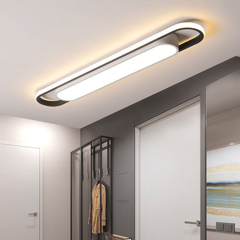 Smukła Owalna Lampa Sufitowa LED do Przedpokoju