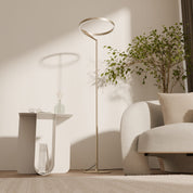 Smukła lampa podłogowa LED z podwójnym kierunkiem światła – nowoczesny design