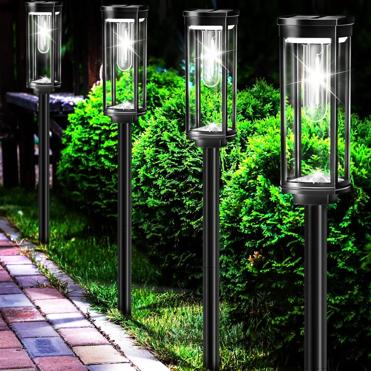 Solarna Latarnia Ogrodowa LED – Wodoodporna Lampa Zewnętrzna