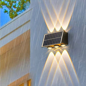 Solarna Zewnętrzna Lampa Ścienna LED | Efekt Światła Góra–Dół